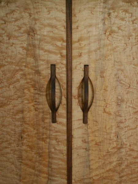 Liquor Cabinet door handle detail